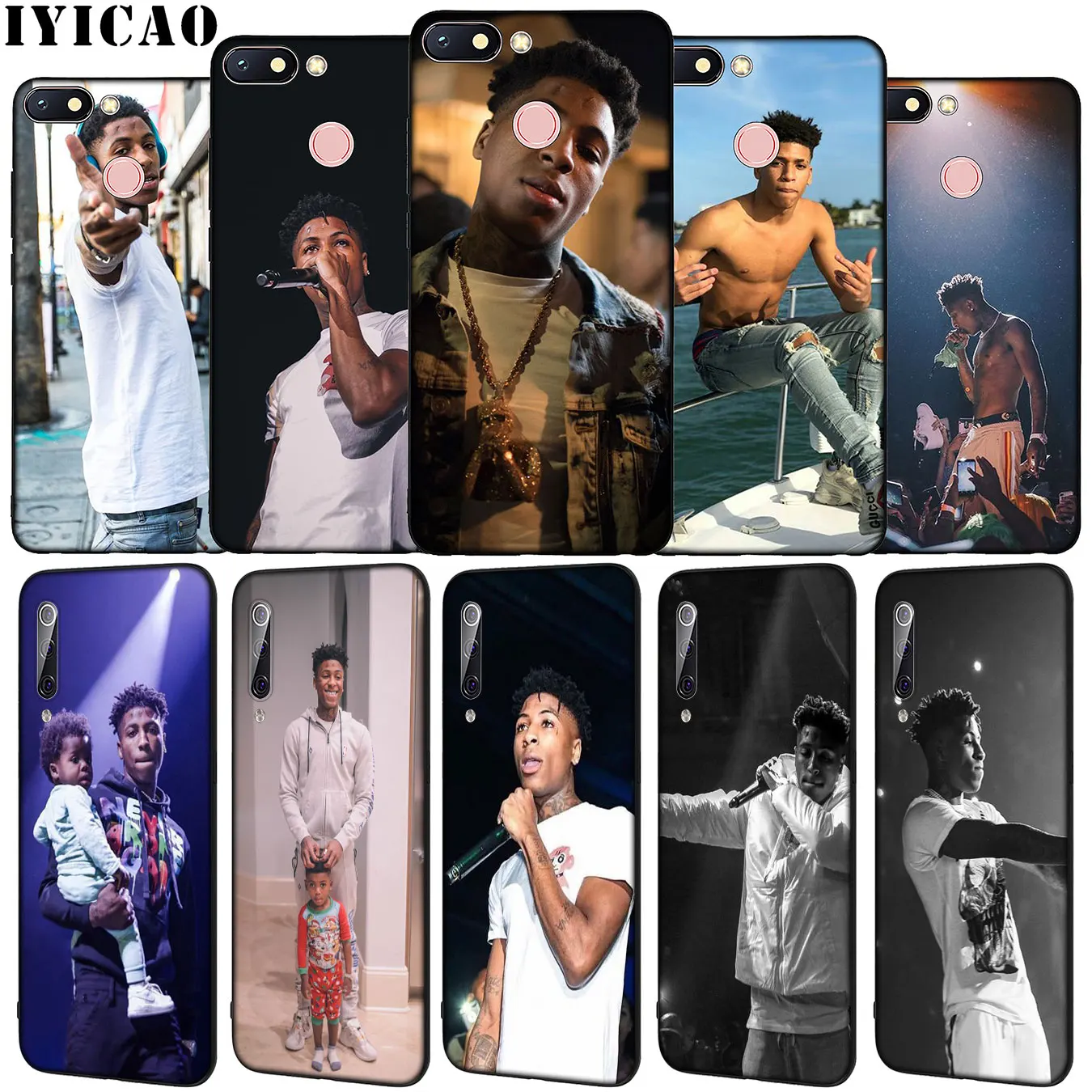 IYICAO Broke Again Youngboy 38 Baby Rap Soft Silicone Phone Case for Xiaomi Redmi Note 8 8T 8A 7 7A 6 6A 5 5A GO S2 K30 K20 Pro | Мобильные