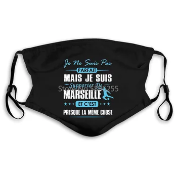 

EDITION LIMI - DE Marseille Je Ne Suis Pas Parfait Mais Black Different Colours Couple Men's Women's Mouth Mask Filter