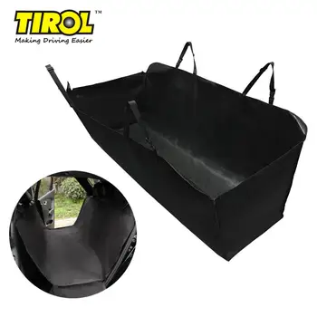 

TIROL T14623b P3 Black Oxford Pet Cushion Hammock Convertible Car Seat Fold Waterproof back Protecting cover Fits Most Car Sedan