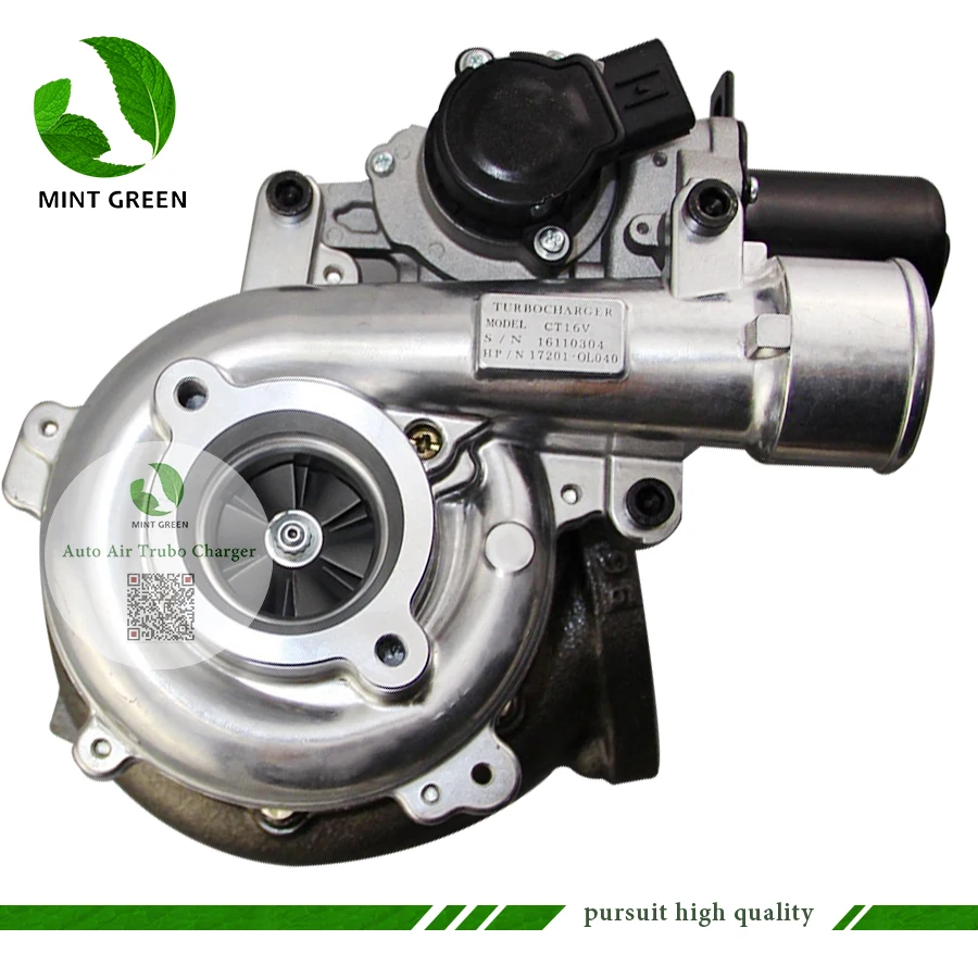 CT16V Turbo 17201-30110 17201-0L040 Турбокомпрессор для Toyota Hilux 3,0 D4D 171 hp 1KD-FTV 127 кВт