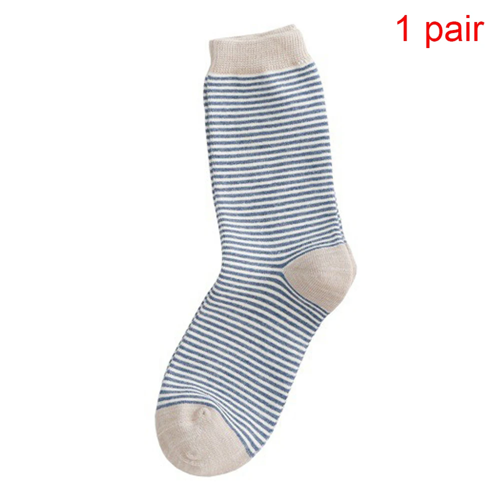 1 пара, повседневные студенческие женские носки с вырезом лодочкой, Осенние домашние мягкие эластичные хлопковые носки в полоску, весенние Повседневные носки для путешествий