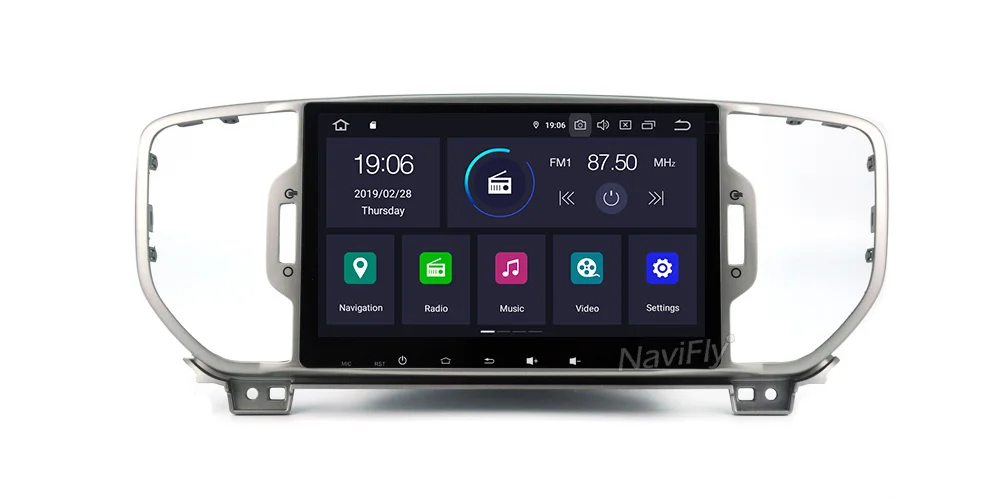 Best android9.0 Quad Core car dvd MUltimedia player for KIA sportage 2016 2017 KX5 gps navigation 1 din car stereo head unit 13