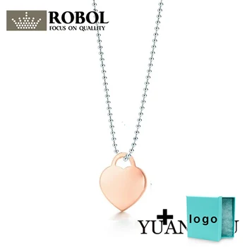 

Xl tfx ttff rllen sterling silver pink heart carved bead necklace is suitable for women's party jewelry wholesale free shipping.