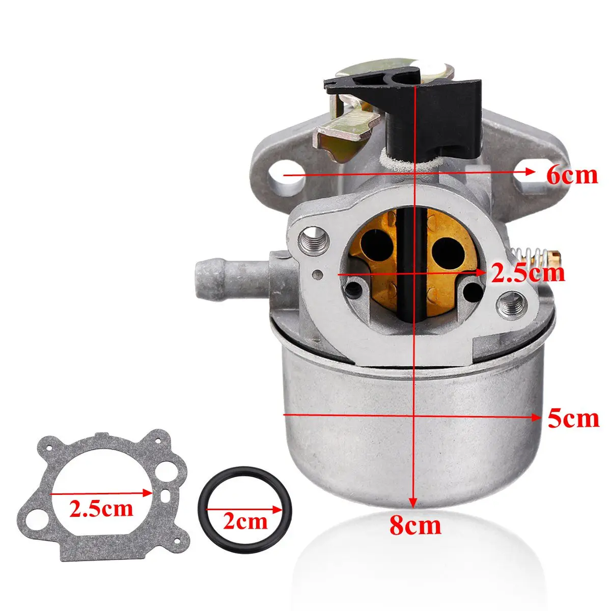 

Hot Sale 1 Pcs Choke Vergaser carburateur carburetor Briggs Stratton Quantum Motor 498965 with Gasket and Rubber Ring