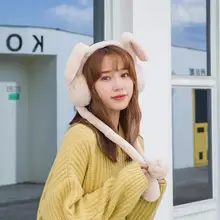 Складные зимние наушники унисекс, зимние ветрозащитные теплые наушники для ушей, меховые зимние теплые наушники для ушей, пушистые меховые наушники