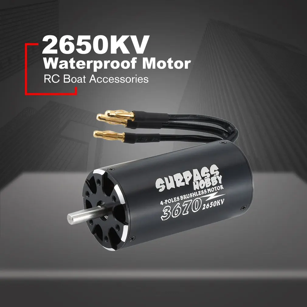 Водонепроницаемый 2948 3000KV 3450KV двигатель с водяным охлаждением куртка и 50A бесщеточный ESC Программирование карты для RC лодки RC аксессуары