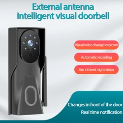 Mais novo visual campainha sem inteligente wi fi m21 remoto casa monitoramento ubox vídeo voz intercom interior dingdong máquina