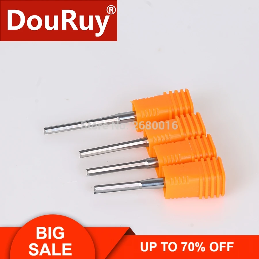 

1pc two flute router bits cutter straight 4mm shank milling cutter for wood tungsten steel end mills 2D engraving mdf multilaye