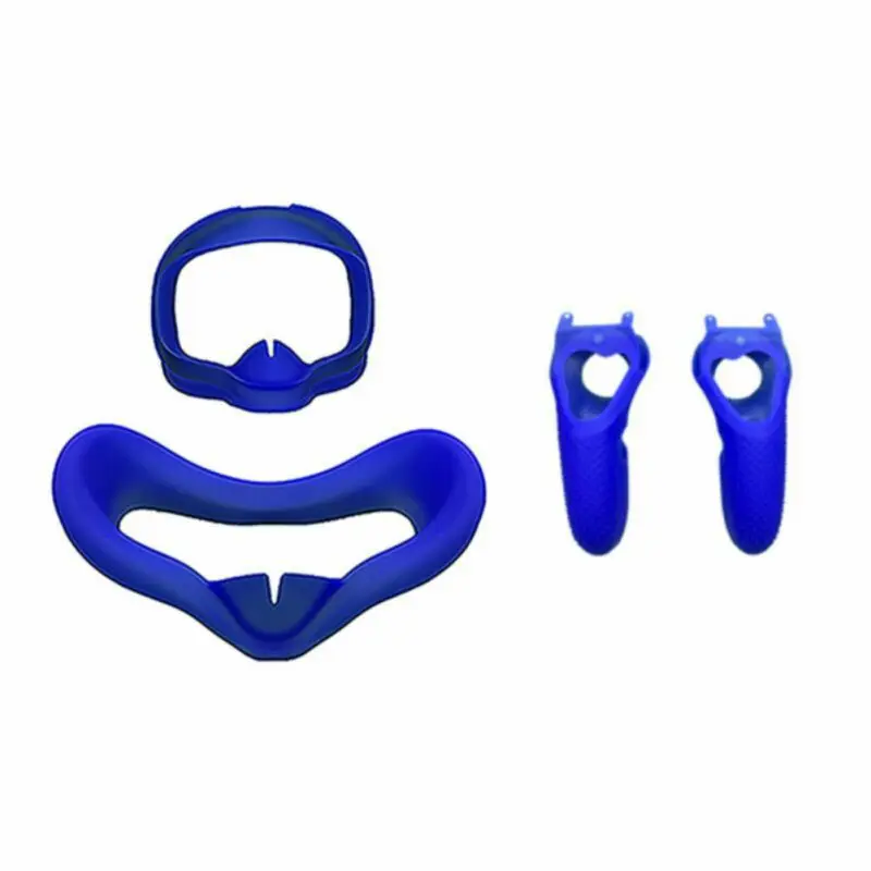 wiht Handle Cover Высококачественная профессиональная силиконовая маска для глаз защита+ ручка Крышка анти-пот для VR виртуальной реальности VR гарнитура - Цвет: wiht Handle Cover