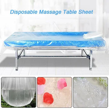 

100PCS Disposable Plastic Couch Cover Bedspread SPA Massage Treatment Table Sheets Transparent Beauty Bed Waterproof Film new