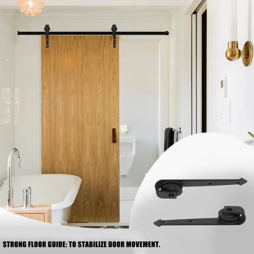 

2019NEW 1.83M Arrow Shape Home Door Roller Wood Door Sliding Track Classic Sliding Barn Door Hardware Building Supplies