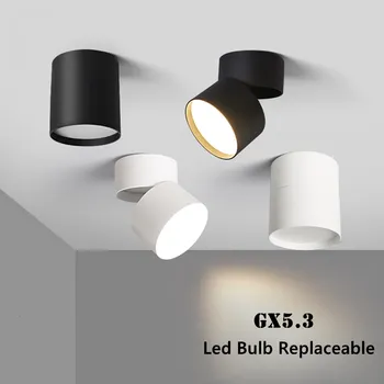 

Bulb Replaceable Led Downlight Spot Ceiling Lamp Angle Adjustable Foldable Lighting 7W 9W 12W GX5.3 For Living Room Dining Room