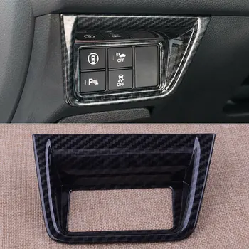 

CITALL New Car ABS Carbon Fiber Style Left Console Function Button Trim