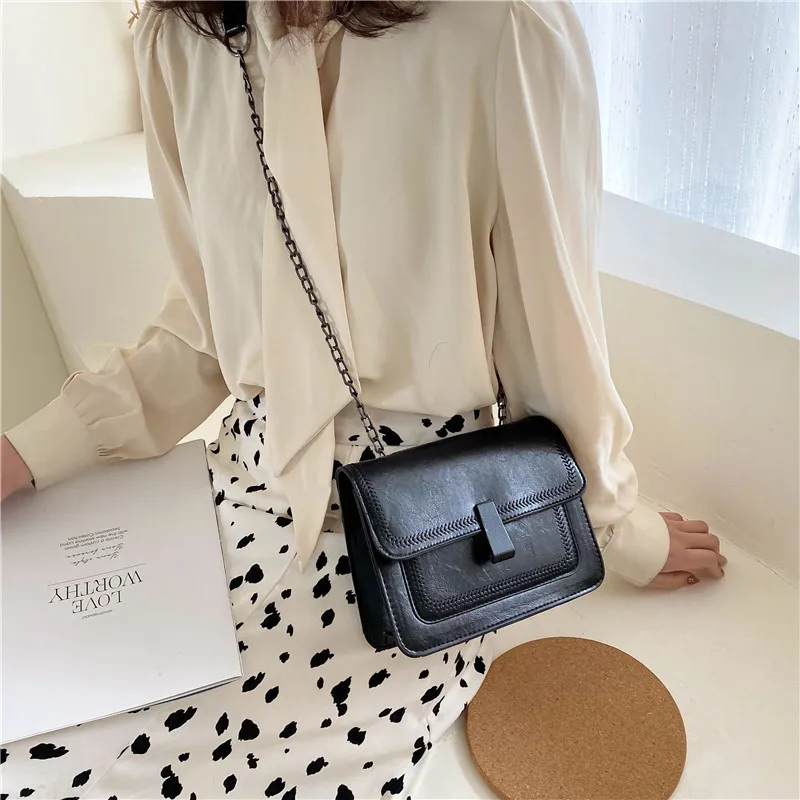 

Retro bag ladies bag 2020 new popular online small square bag high-end cross-body bag ladies mobile phone bag