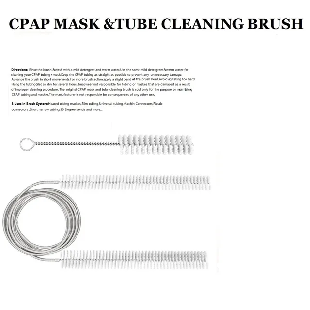 Masque CPAP & Tuyau Kit de brosse de nettoyage Brosse de nettoyage de  tuyaux CPAP Convient aux tubes standard de 22 mm et 19 mm de diamètre.  Longueur 2m - AliExpress