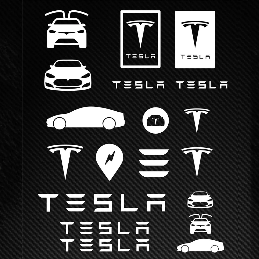 Для Tesla наклейки графические наклейки логотип TM3 TMX TMS наклейка