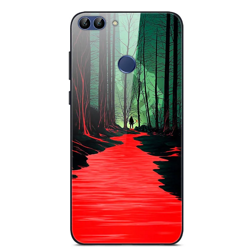 45 Для huawei P Smart Enjoy 7S чехол из закаленного стекла с изображением планеты космос, стеклянный чехол-накладка для huawei P Smart Coque Shell PSmart - Цвет: 45