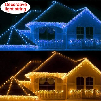 Led Icicle Kerst String Lights Kerstmis Fairy Lights Garland Outdoor Home Voor Bruiloft/Feest/Gordijn/Tuin Decoratie