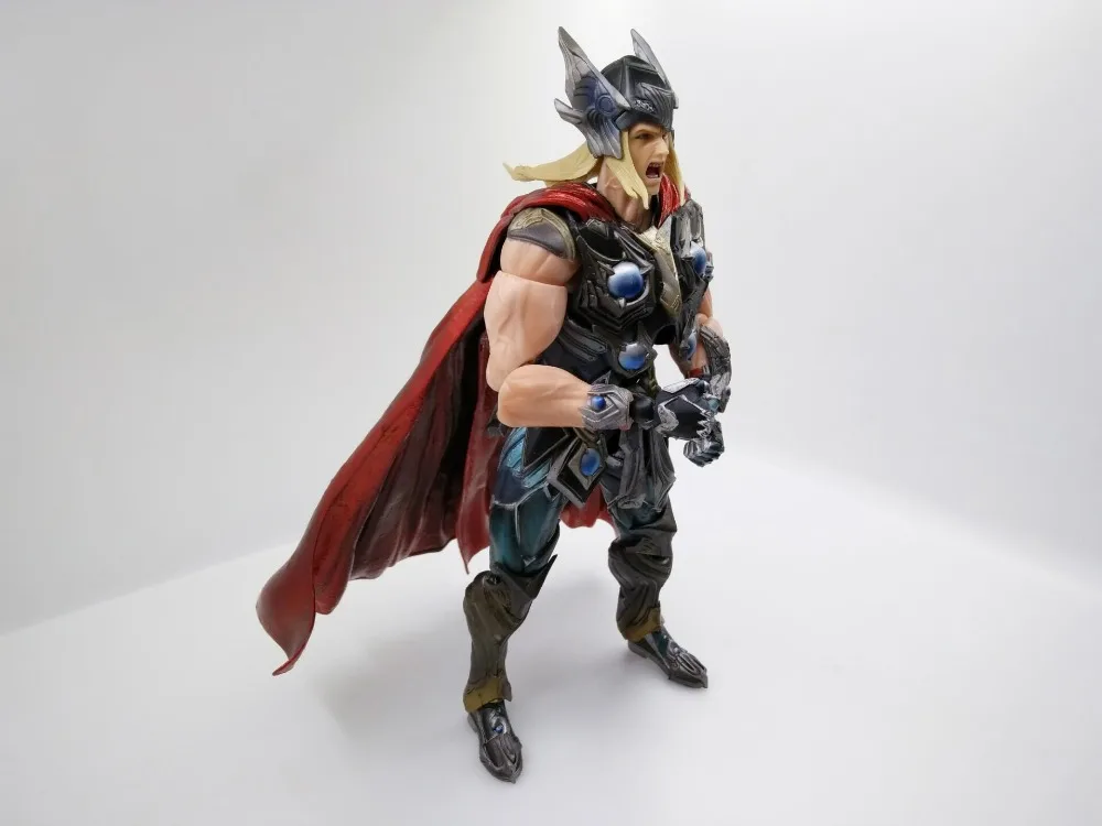 Играть искусств Кай Супер Герои фигурка Marvel гром Тор PA флеш-накопителей “Мстители” 27 см модельные игрушки, коллекционные для подарка