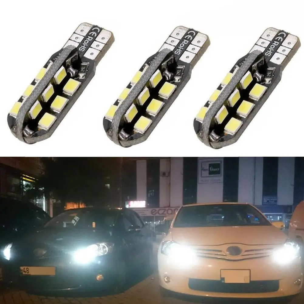 4 шт. T10 24SMD светодиодные фонари 3528 5000k W5w 12v Canbus автомобильные клиновидные боковые лампочки внешние огни сигнал поворота