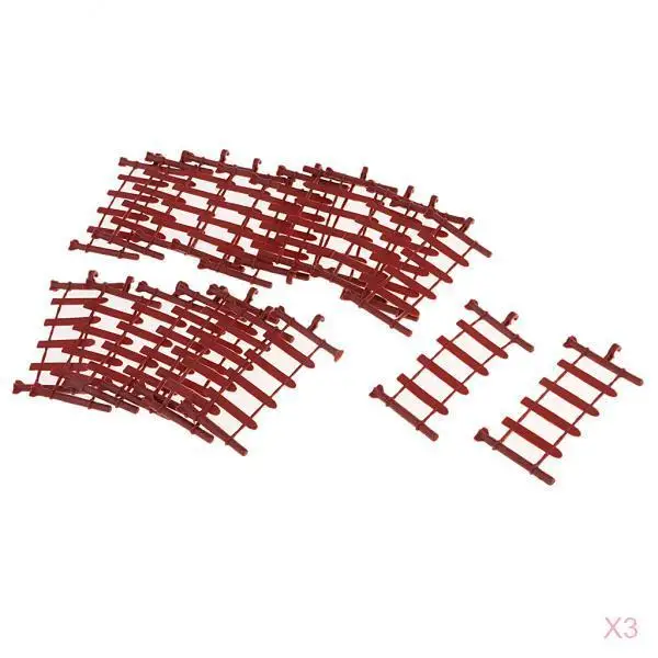 60x Fence Model Kit For War Game Sand Table Scenery DIY Building Accessories