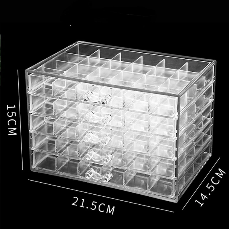 Acrylic 5 Layer Nail Art Storage Box