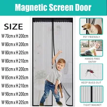 

Magnetic screen door heavy-duty insect-proof net curtain, with powerful magnet and full frame, no gaps in the insect-proof door