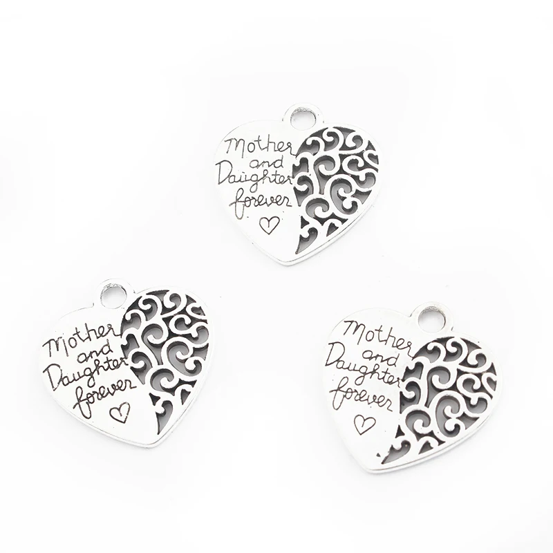 10 шт. резная надпись Мама и дочь навсегда|pendant chain|charm pendant necklacecharm bracelet |
