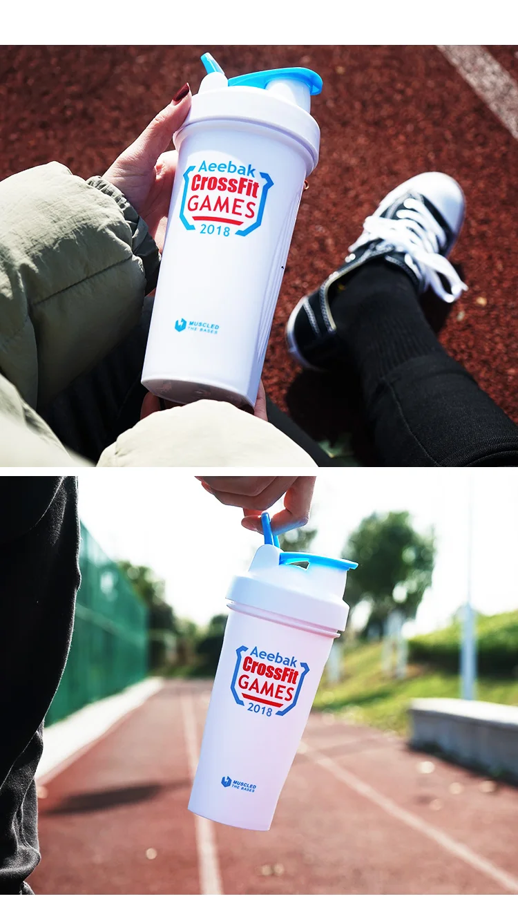 Water Cup Plastic Shake Cup Sports Fitness Cup Large Capacity Kettle Portable Summer Water Bottle Space Cup