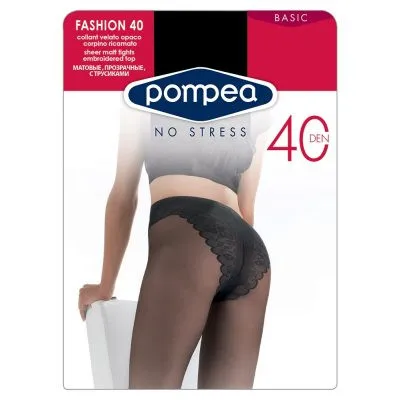 Колготки женские FASHION 40 DEN nero POMPEA|Колготки| | АлиЭкспресс