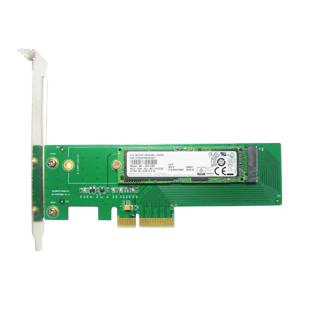 IOCREST M.2 ngff M ключ NVMe к PCI-e 3,0x4 адаптер pci express адаптер для 22110 2280 2260 2242 2230 ssd двойное напряжение питания