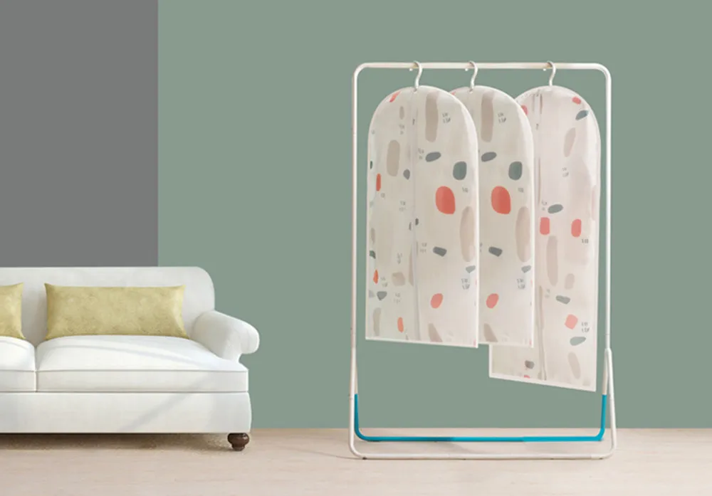 Сумка для хранения одежды, платье, одежда, костюм, пальто, пылезащитный чехол, 3 размера, дышащая застежка-молния, чехол для костюма, подвесная одежда, тканевая сумка# L5