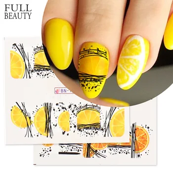 

New Nail Watermark Sticker Single Color Fruit Pattern Children's Cartoon Environmentally Friendly Water-Based Decal Nail