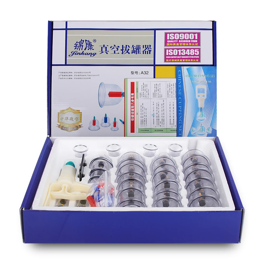 

Профессиональный набор для терапии баночками 32 шт., массажные чашки для тела, антицеллюлитная присоска, ФИЗИОТЕРАПЕВТИЧЕСКИЙ гиджамный массажер, банки для похудения