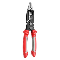 Pince d'électricien multifonctionnelle à Long nez, dénudeur de câble, pince à sertir les bornes, outils à main, 1 pièce 