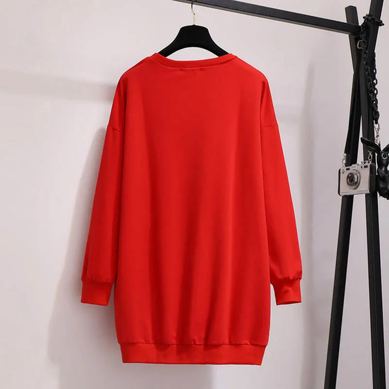 Осенние свитшоты 6XL 7XL 8XL 9XL10XL размера плюс бюст 155 см кофты 2 цвета