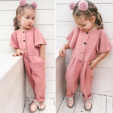 Новые детские комбинезоны, штаны-шаровары, повседневные комбинезоны для девочек, комбинезоны, одежда для малышей, комбинезоны, комбинезон для девочек, От 1 до 6 лет