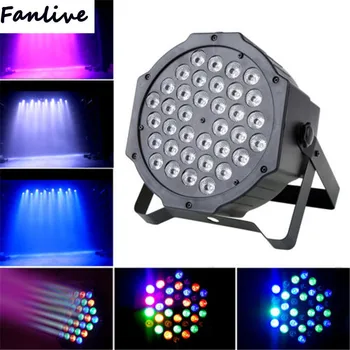 

10pcs Par RGB 36 LEDs Stage Light Sound Contol Disco DJ Bar Effect Lamp UP Lighting Show 85-265V DMX Strobe High Quality