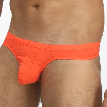 

Men Thongs and G Strings Sexy Gay Men's Underwear Smooth Ice Silk Briefs Mens See Through T Back Thong Tanga Panties