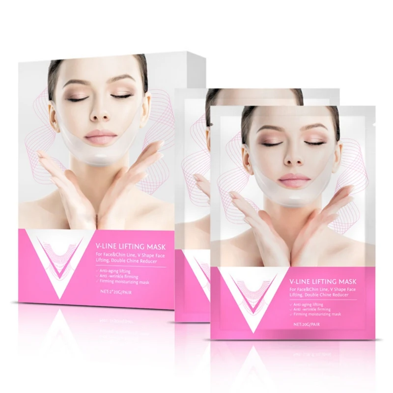 

V-shape Small Face Lifting Mask Moisturizing Skin Facial Firming Face Chin Mask Seller Recommend
