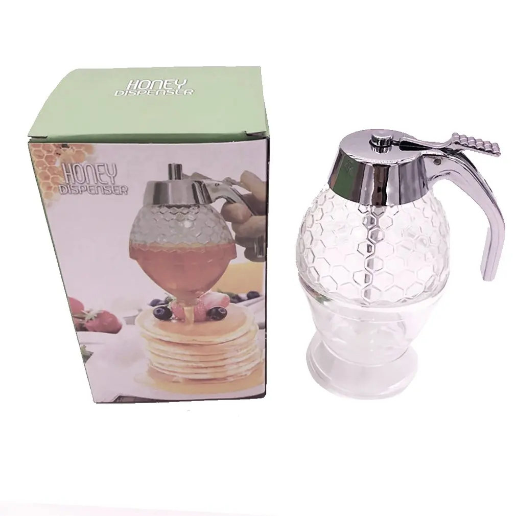 Дозатор для медового сиропа, горшок, банка, 1Cup Hive, с подставкой-триггером, акриловый соковыжималка, дистрибьютор