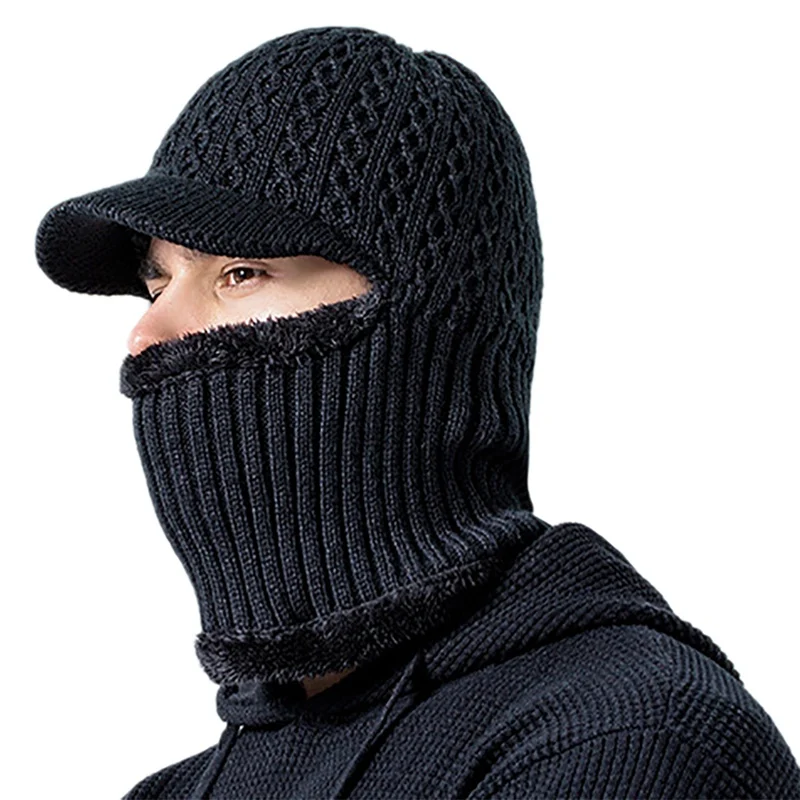 Зимняя теплая шапка Skullies Beanies, зимние шапки, мужские и женские шерстяные шапки, шапка-маска, вязаная теплая шапка унисекс