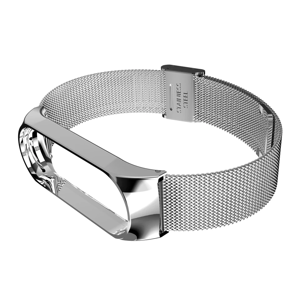 Mi lanese металлический ремешок браслет для mi Band 4 и 3 ремешок для Xiao mi Band 4 и 3 Пряжка ремешок из нержавеющей стали mi Band 4/3 ремешок на запястье
