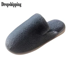 Мужские хлопковые домашние тапочки; милые тапочки; зимние теплые плюшевые домашние тапочки; мужская теплая удобная обувь на мягкой платформе;# ZB