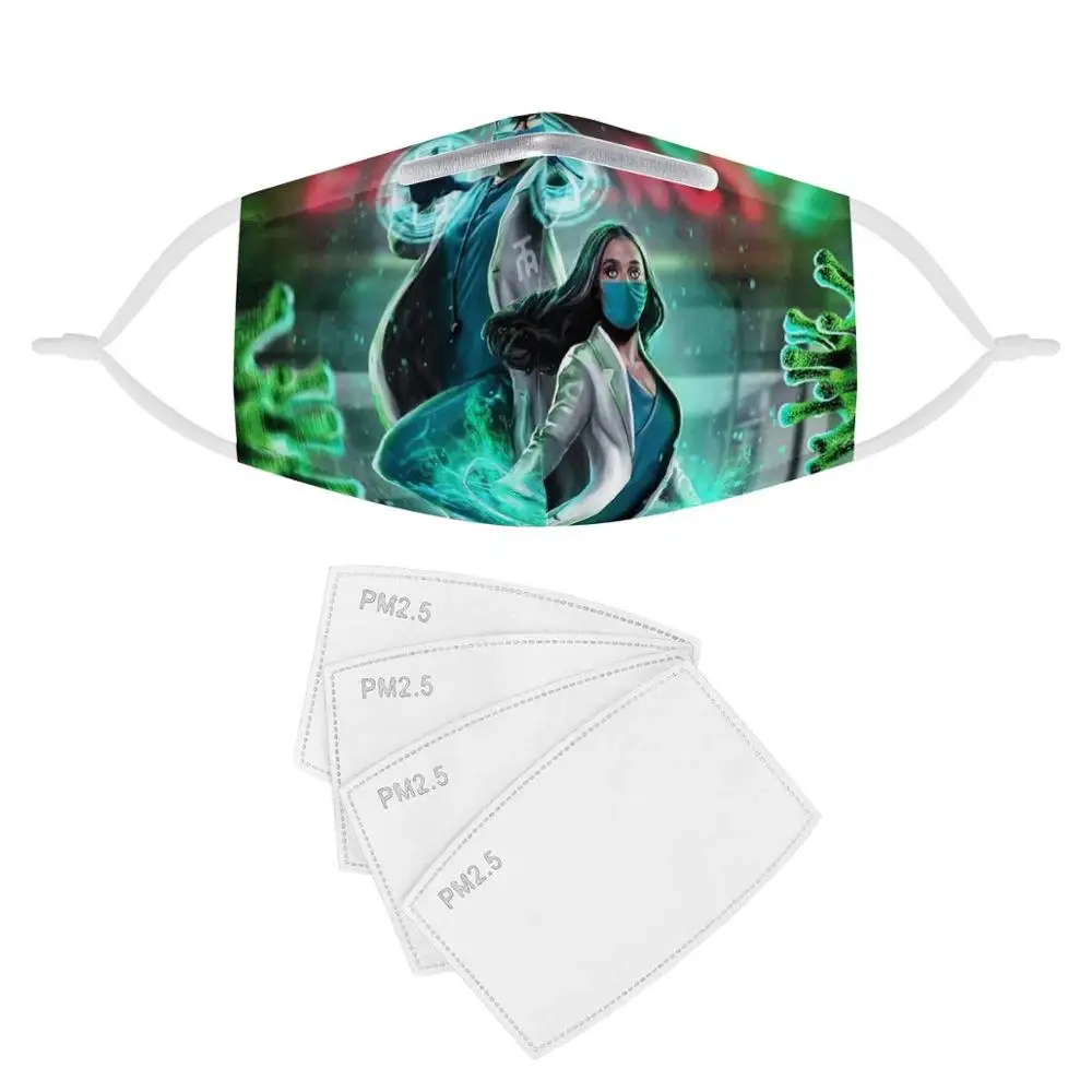 

4Pcs PM2.5 Filter Masks Carbon Insert Women Men Anti-dust Masks Washable Mask Reusable Face Mask Non-disposable Moth Mask
