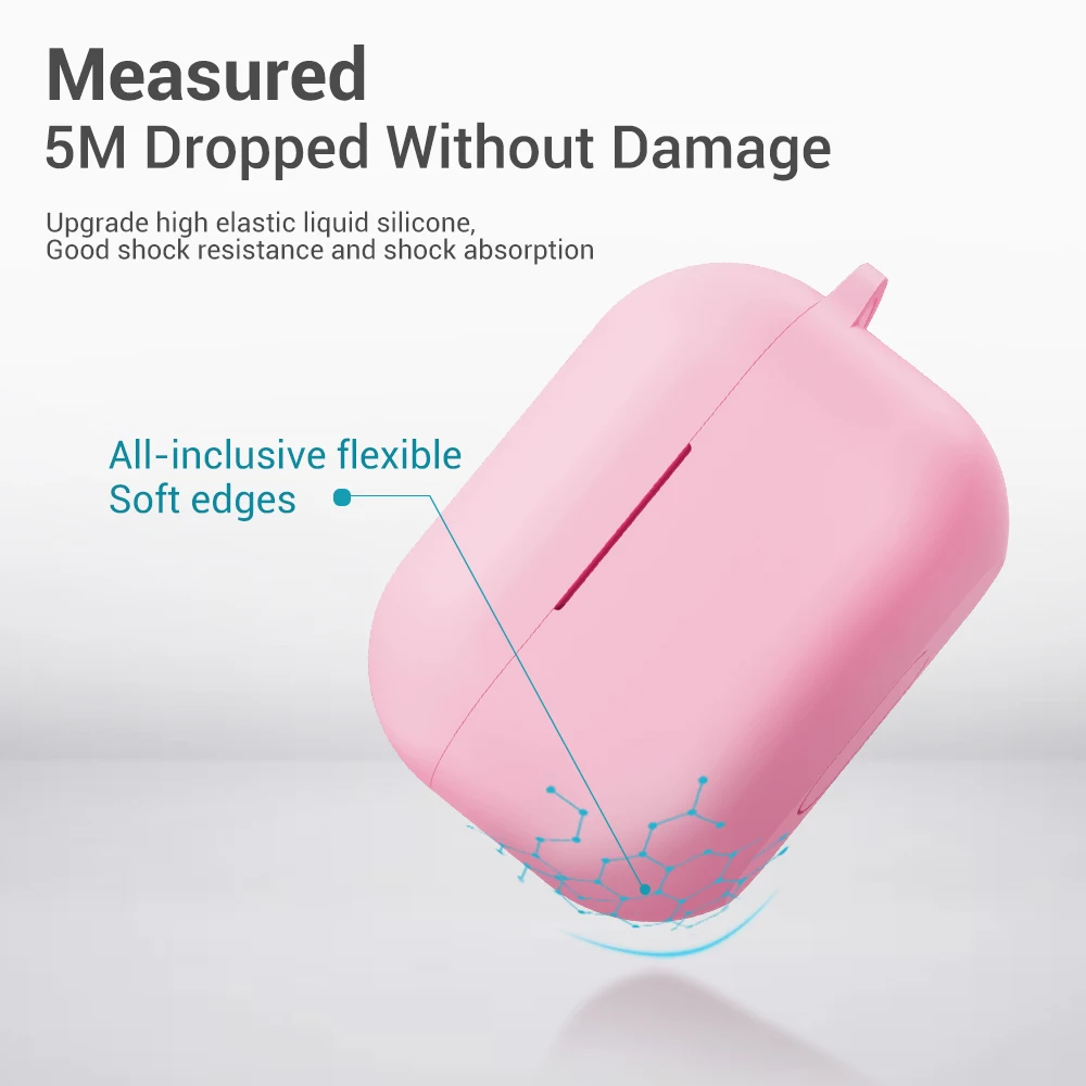 TOPK чехол для наушников Apple Airpods Pro разноцветный силиконовый AirPods 2 1 поколение TWS