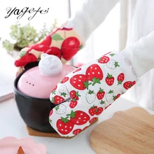 Горячая кулинарная рукавица для Гриль-барбекю печь рукавица перчатки для выпечки пищевой термостойкий Хлопок Кухня барбекю печь перчатки