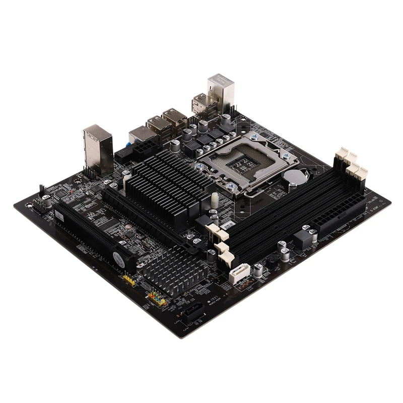  X58 Desktop Motherboard LGA 1366 4-Channels DDR3 32GB RAM Mainboard for Intel E5520/L5520 X5650 Cor