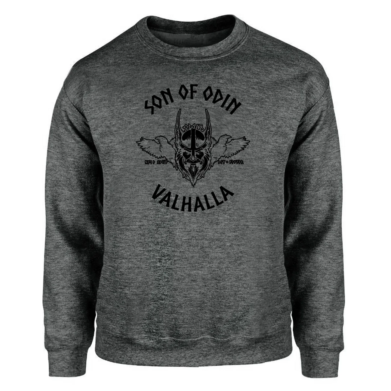 Odin Vikings Son Of Odin, свитшоты, толстовки, мужской свитер с круглым вырезом, сыны Анархи, зима-осень, уличная одежда - Цвет: dark gray 1