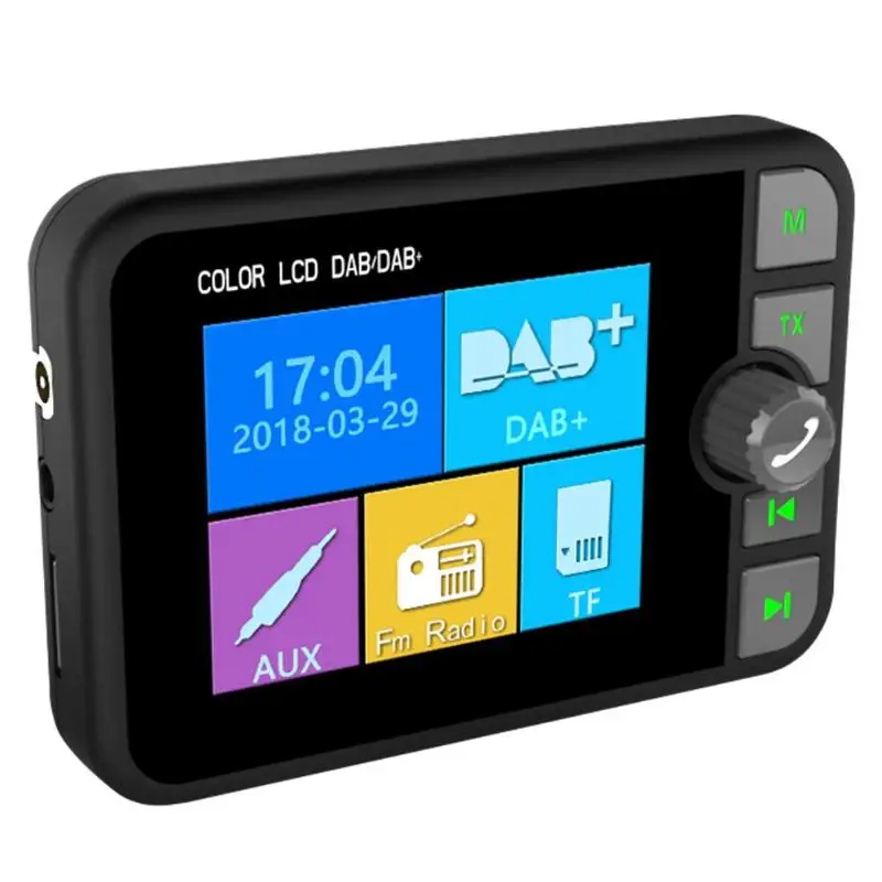 C6 2,4 дюймов цветной lcd Автомобильный DAB радио приемник fm-передатчик Bluetooth Handsfree
